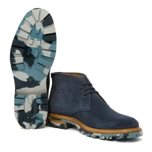 Aquatalia Other - Aquatalia blue suede chukka boots